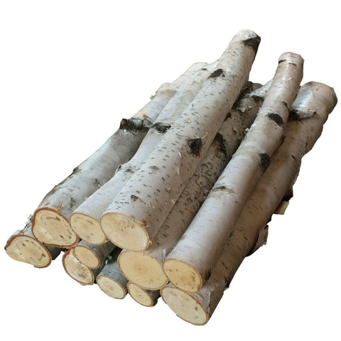 Large Fireplace White Birch Logs (5 logs) 18in long x 5-6in diameter