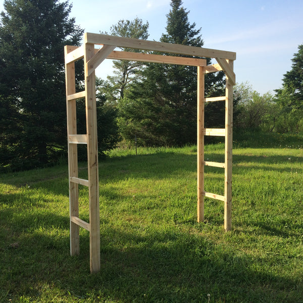 19 Piece White Cedar Wedding Arch - Northern Boughs