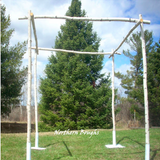 White Birch Chuppah Set with Stands - Northern Boughs